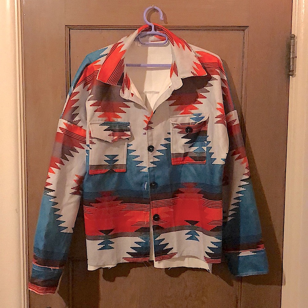 Aztec Geometric Pattern Jacket!